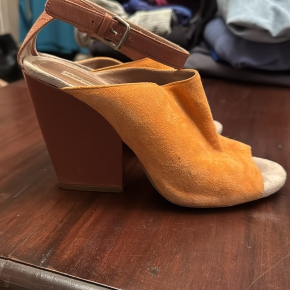 Dries Van Noten suede orange and brown wedges size 38 - Picture 3 of 8